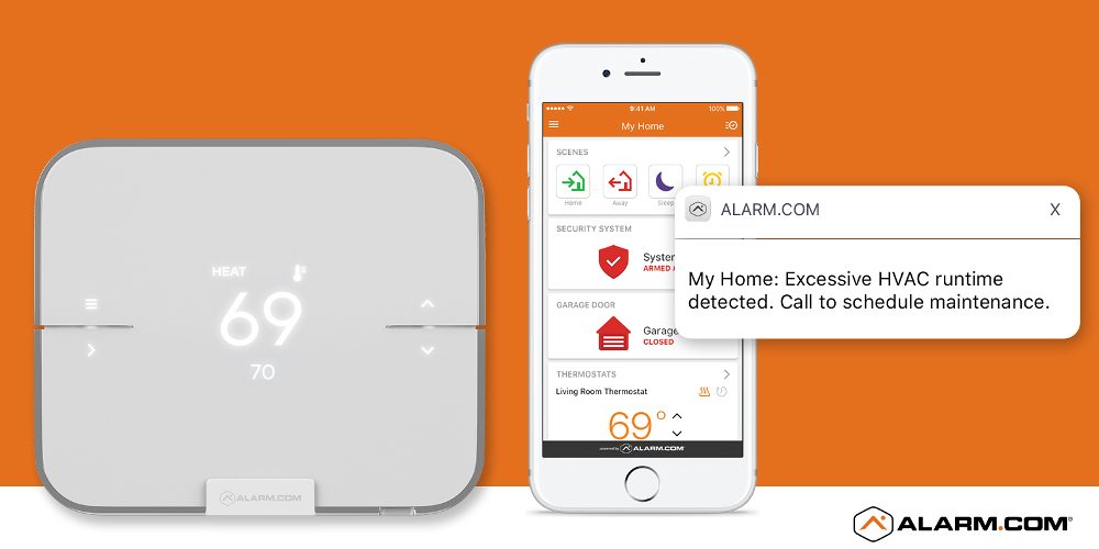 Alarm.com Smart Thermostat Combines Cloud Services, Machine Learning