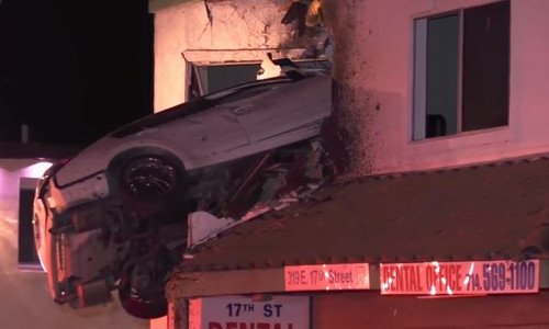 Top 9 Surveillance Videos of the Week: Car Flies Into 2nd Floor of Building