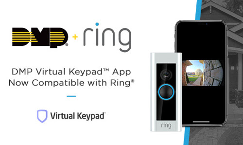 DMP Virtual Keypad Integrates With Ring Video Doorbell