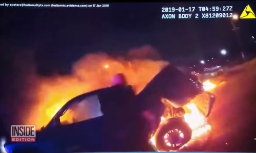 Top 9 Surveillance Videos of the Week: Cops Rescue Woman Trapped in Burning Truck