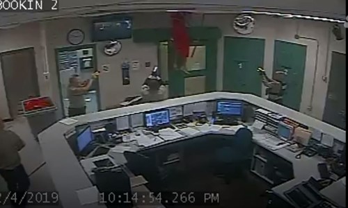 Top 9 Surveillance Videos of the Week: Inmate Falls Through Ceiling, Gets Tazed