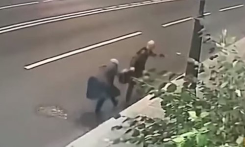 Top 9 Surveillance Videos of the Week: Elderly Woman Thwarts Would-be Mugger