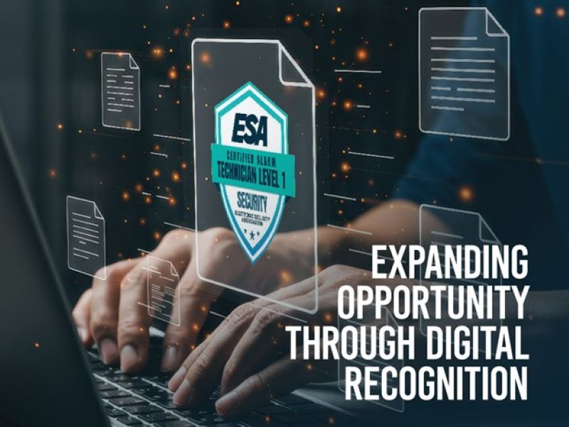 ESA Boosts Technician Career Visibility with Credly Digital Badging for CAT Level 1 Cert